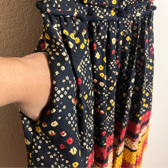 Rachel Roy Fit and Flare Rope Belted Floral Pattern Dress Size 12 - Picture 10 of 11